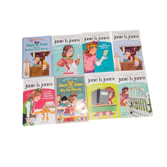 Junie B. Jones 8 Piece Book Lot Author-Barbara Park-Childrens Novels-GUC - Picture 2 of 4